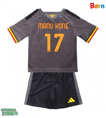 AS Roma Manu Kone #17 Replika Babytøj Tredje sæt Børn 2026-27 Kortærmet (+ Korte bukser)